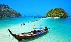 Krabi Islands Tour by Big Boat and Speedboat from Phuket by Bangtao Beach Bar