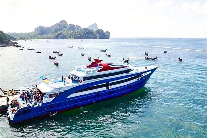 Phi Phi Island Tour by Royal Jet Cruiser from Phuket including Buffet Lunch by Bangtao Beach Bar Phi Phi Island Tour by Royal Jet Cruiser from Phuket including Buffet Lunch by Bangtao Beach Bar