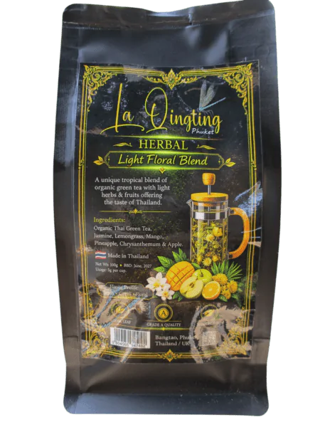 Light Thai organic green herbal tea blend in our Bangtao, Phuket Shop Light Thai organic green herbal tea blend in our Bangtao, Phuket Shop